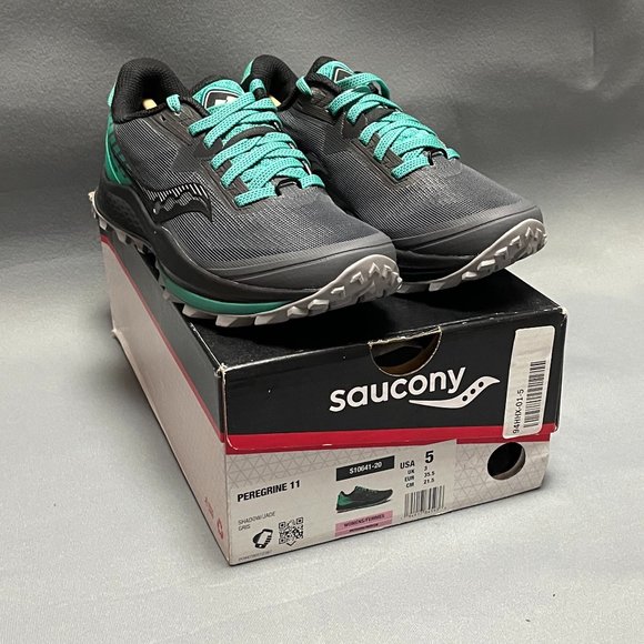 NIB Women's Saucony Peregrine 11 Trail Running Shoes - Size 5 - Picture 1 of 11